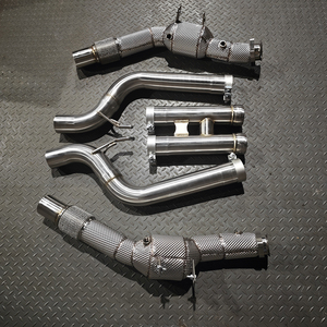 JTLD SS304 Downpipe d'échappement haute performance pour Mercedes Benz W222 S63 AMG 5.5T V8 Biturbo Tuned Racing Decat Downpipes - Product Image 4