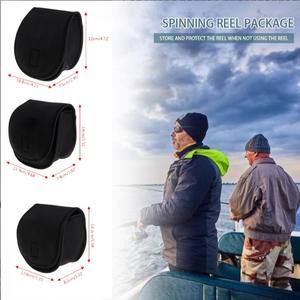 Funda protectora de neopreno para carretes de pesca, tamaño M, 140x119x78mm - Product Image 3