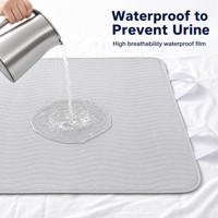 AOSEN Almohadilla de Posicionamiento Lavable con Asas, Absorbente, Impermeable de 4 Capas, para Incontinencia en Ancianos y Personas Postradas en Cama