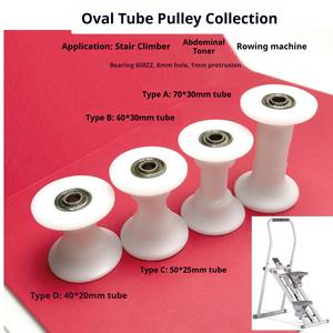 Roue à roulement pour rail de glisse d'<span class=keywords><strong>appareil</strong></span> de fitness, type poulie tubulaire elliptique, pour exercices abdominaux et d'entraînement à la rame F - Product Image 1