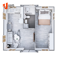 Maison modulaire préfabriquée de luxe, villa moderne à 4 chambres, maison préfabriquée personnalisée pour usage résidentiel et touristique