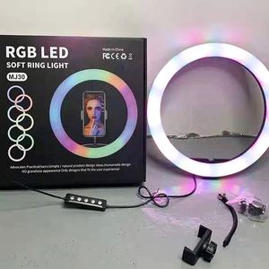 Anneau lumineux LED <span class=keywords><strong>pour</strong></span> photographie de 12 pouces, couleur RVB complète, 3000K-6000K, <span class=keywords><strong>lampe</strong></span> à intensité variable, anneau lumineux <span class=keywords><strong>pour</strong></span> vidéo YouTube Live <span class=keywords><strong>TIK</strong></span> <span class=keywords><strong>TOK</strong></span> - Product Image 5