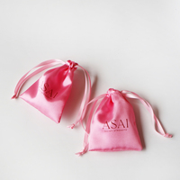 Sacs de rangement pour extensions de cheveux en soie sur mesure avec cordon de serrage, kits de perruques en satin, pochettes d'emballage