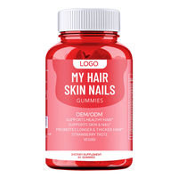 Gummies de biotine et collagène pour cheveux, peau et ongles, marque privée, favorisent la santé des cheveux, des ongles et de la peau