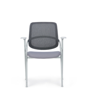 Tube métallique ovale pulvérisé PA Back 8 °   Chaise de formation inclinable pour bureau, modèle B, avec assise relevable en PP, CPY-405, pour salle de séminaire et salle de classe