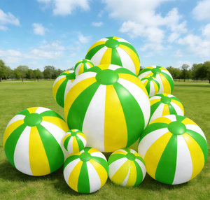 Ballon gonflable hermétique en PVC avec filet et corde – Jeux gonflables pour divertissement et sport en plein air - Product Image 5