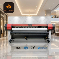 Imprimante numérique grand format 126'' OM-ECO3202E avec 2 têtes Epson I3200 E1 XP600, machine d'impression à solvant écologique