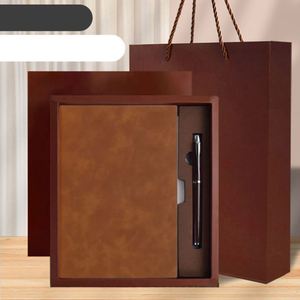 Customized Hardcover <b>Diary</b> Pen Gift Set Soft Cover Pu Leather <b>Notebook</b> With Paper Box and Bag - Product Image 6