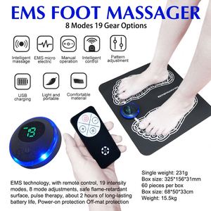 Masseur électrique pour les pieds EMS et tapis de massage avec relaxation musculaire, soulagement de la douleur et réduction du stress - Stimulateur portable pour les pieds - Product Image 2