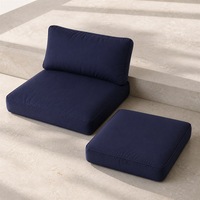 Coussin de siège en éponge épaisse pour l'extérieur, coussin de remplacement pour canapé, housse imperméable personnalisée