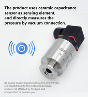 Capteur de vide haute précision 10 Torr KF16 jauge de vide d'air 1kPa transmetteur de pression absolue 4 ~ 20mA/0 ~ 10V/0 ~ 5V sortie