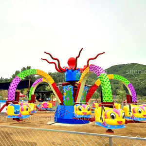 Interior/Exterior Big Octopus Spinning Amusement Park Ride Fibra duradera de vidrio y metal de acero para el hogar y el uso del centro comercial - Product Image 1