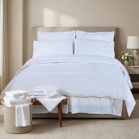 Ensemble de literie matelassé en microfibre respirante Pinsonic pour hôtel, 4 pièces, OEM, pour chambre d'hôtes et complexe hôtelier