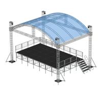 Tour de levage modulaire en alliage d'aluminium 6082-T6 avec connexion par broche, éclairage de scène, support de lumière DJ pour événements, concert, portable