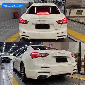 Kit de carrocería de PP de alta calidad YICKU para Maserati Ghibli 2014-2021 actualización GTS parachoques delantero parachoques trasero fibra de carbono Tuyere labio delantero - Product Image 3