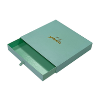 Quantité minimale de commande bas Premium Logo personnalisé Carte de luxe Portefeuille en carton Boîte cadeau en papier à tiroir pour portefeuille