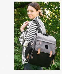 Sac à dos à langer <span class=keywords><strong>Romei</strong></span> grande capacité 500D en PVC enduit, imperméable, anti-sable et anti-poussière, avec chargement USB, en tissu Oxford, tendance unisexe - Product Image 2
