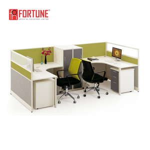 Prueba de sonido de partición alta privado en forma de U de la estación de trabajo con gabinete - Product Image 1