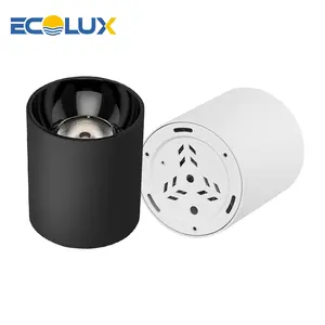 Ecolux LED 천장 IP54 펜던트 통 라이트 10W 15W 20W 30W 40W 50W 조도 조절이 가능한 COB 표면 마운트 다운 라이트