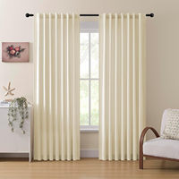 Rideaux en velours blanc prêts à poser, rideaux de luxe pour salon, rideau de fond pour chambre à coucher