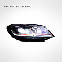 Ensemble de phares pour Golf 7 GTI High 7.5, avec feux de jour LED double en forme de L et clignotants séquentiels
