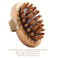 Masseur de cuir chevelu en bois personnalisé pour la maison, modèle ZX2049, ergonomique, portable, pour la relaxation et le massage du corps entier
