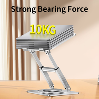Support d'ordinateur portable pliable et réglable en hauteur, support télescopique pour MacBook