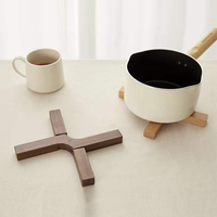 Dessous de verre isolant créatif maison tasse caboteur restaurant japonais tasse à café tapis en bois