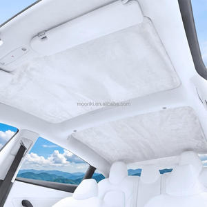 Pare-soleil électrostatique en stock UE pour Tesla Model 3 Highland, pare-soleil en Alcantara pour toit vitré, isolation UV et thermique - Product Image 1