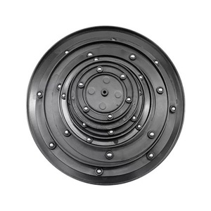 Base giratoria de plástico con plataforma giratoria de bolas de acero para accesorios de muebles, diseño moderno y sencillo en negro - Product Image 2