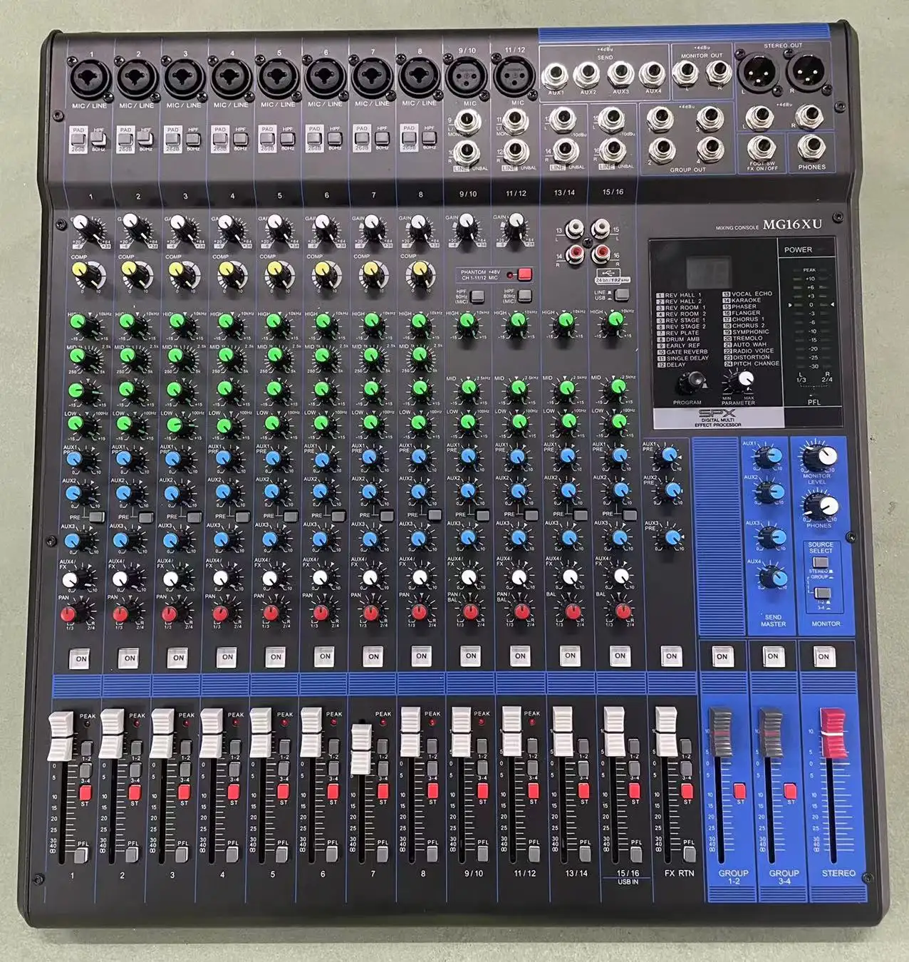 Oem Mg16xu Professionele Audiomixer Voor Performance Zangpartij Muziek Dj Mixing Console