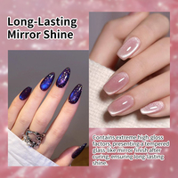 Gel Polish pour Ongles Effet Œil de Chat 4D Galaxy Brillant Scintillant, Couleurs Pastel Printanières, Sans HEMA, Non Toxique, Nouvelle Collection OEM