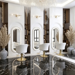Estación de Trabajo para Salón de Belleza, Muebles para Salón de Belleza, Diseño Interior Personalizado para Peluquería, Personalización Completa de la Habitación, Decoración de Tienda - Product Image 3