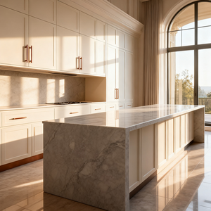 GODI Ensembles complets de rangement de cuisine avec système intégré, étagère coulissante en érable, organisateur de garde-manger, armoires de cuisine blanches style shaker - Product Image 4