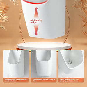 Urinario Masculino de Cerámica con Sensor de Descarga Automática, Montado en la Pared, sin Agua, para Uso Comercial - Product Image 5