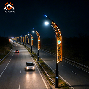 Modern LED Street Light, Artistic Shape Decorative Road Lighting for City <strong>Boulevard</strong>, Highway Decoration - Product Image 1