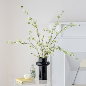 Fleur artificielle Qingyu Chronicle en soie, saule blanc et rose, branche unique, pour décoration de mariage et d'intérieur - Product Image 3