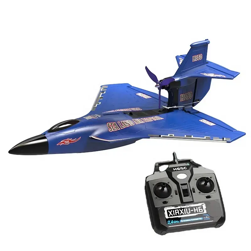 Raptor H650 3 In 1 6CH RTF Sea Land Air ระยะยาว Aerobatics Stunt วิทยุควบคุม RC Jet เครื่องบินไร้แปรงหัดบินของเล่น