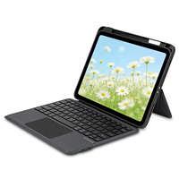 Housse de protection sans fil en cuir PU personnalisée pour clavier arabe pour iPad A16 2025 iPad 11 avec touches anti-tirage Type-C Interfere