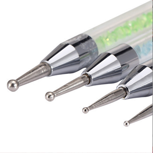 Ensemble de 5 stylos à ongles avec manche diamanté, outils de peinture acrylique pour ongles, outils de pointillage pour la décoration de gel pour manucure - Product Image 5