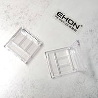 Palette de maquillage transparente personnalisée, boîte vide pour fards à paupières, blush, poudre, emballage en plastique pour fards à paupières avec miroir