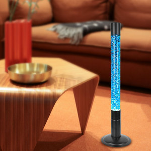 Wholesale Aluminum Body LED Light Kit Blue Red &amp; Green <strong>Battery</strong> <strong>Operated</strong> <strong>Floor</strong> Lava Glitter <strong>Lamp</strong> - Product Image 2