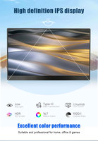 Monitor LED Portabel 15,6 Inci HD HDR Speaker Dual USB-C Plug and Play Aplikasi Seluler Monitor Gaming FHD