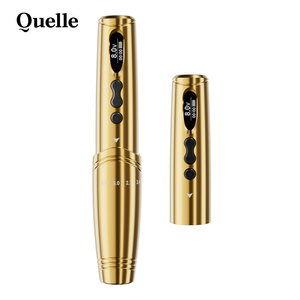 Macchina per Trucco Permanente QUELLE con Doppia Batteria e Penna per Tatuaggi con Ago a Cartuccia per Sopracciglia, Eyeliner e Labbra - Product Image 1