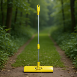 Manico Ergonomico in Alluminio per Scopa Giallo 150 Cm Strumento per la Pulizia - Product Image 3