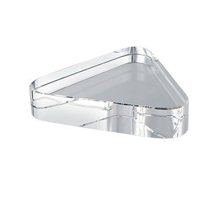 Fermalibro triangolare trasparente 80x70x19 mm Accessorio per scrivania da ufficio - Product Image 1