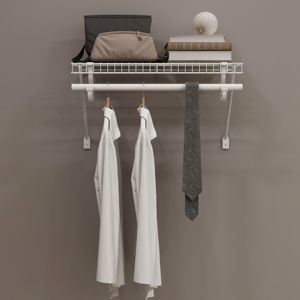 פלדה קיר משופע ערכת מדף קיר מתכת מדפים ארון קיר המערכת רכוב תומך מדף אחסון קיר מותקן תומך במדפים - Product Image 3