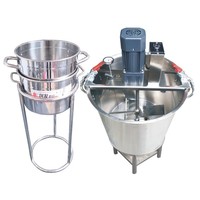 Petite machine de cuisson électrique en acier inoxydable 10L 20L 240L pour sauces, assaisonnements et sautés, livraison rapide