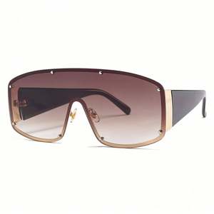 Gafas de Sol Retro Modernas 2020 para Hombre y Mujer, con Lentes Degradados, Montura Grande, Estilo Escudo, Lentes de Una Pieza - Product Image 5