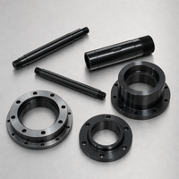 TCJH OEM Arbre de transmission en acier usiné CNC sur mesure, à pas variable, avec filetage aux deux extrémités, finition oxyde noir, pour machines d'automatisation